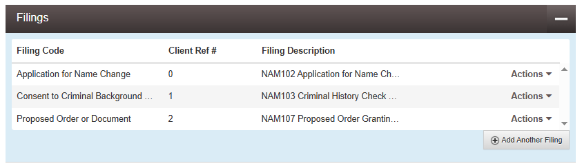 eFile Uploaded Documents