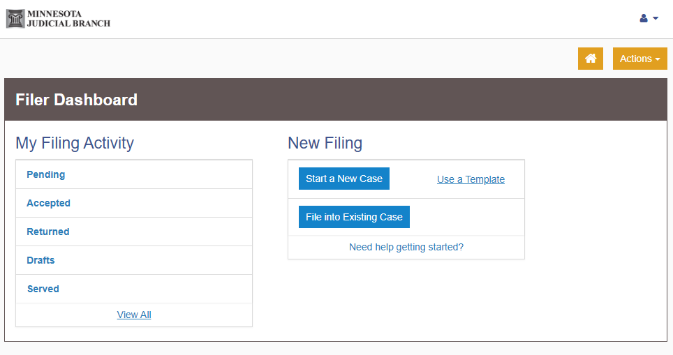 eFile Home Page
